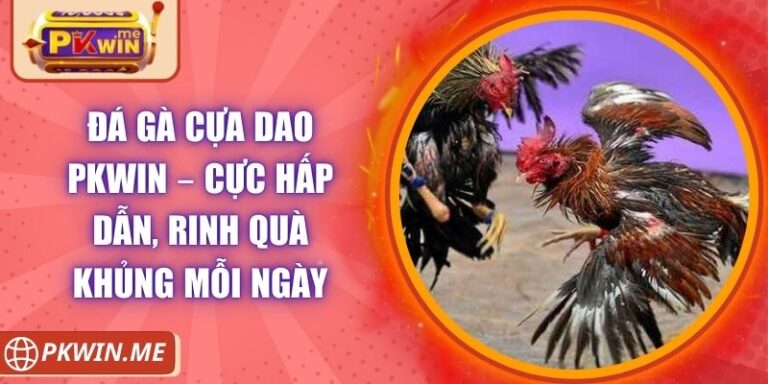Đá Gà Cựa Dao PKWIN – Cực Hấp Dẫn, Rinh Quà Khủng Mỗi Ngày